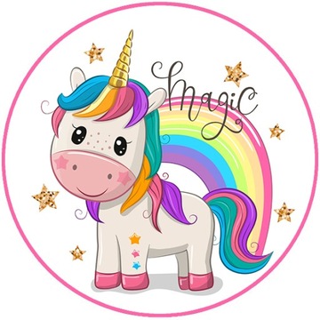 Opłatek na tort JEDNOROŻEC Unicorn dużo wzorów