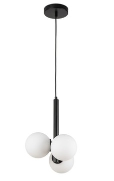 SIGMA Nowoczesna lampa LED Perla 3 zwis czarny LED