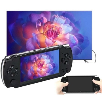 Портативная игровая консоль для детей и взрослых X6 POLISH MENU 1000 GAMES