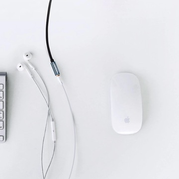 Удлинитель Ugreen AUX, Mini Jack 3,5 мм, 2 м, Синий