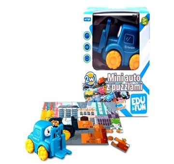 MINI AUTO Z PUZZLAMI EDU+FUN PODNOŚNIK