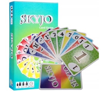 КАРТОЧНЫЕ ИГРОВЫЕ КАРТЫ SKYJO, СЕМЕЙНЫЕ, СОЦИАЛЬНЫЕ, ВЕЧЕРИНОЧНЫЕ, СТРАТЕГИЧЕСКИЕ ИГРОВЫЕ КАРТЫ