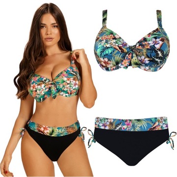 Strój kąpielowy dwuczęściowy wysoki stan SELF 937 Hawaii 48C 4XL 95C