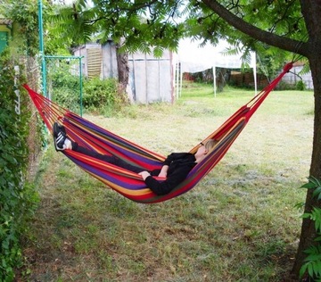 Садовый гамак, одноместный прочный шезлонг 250x85 см