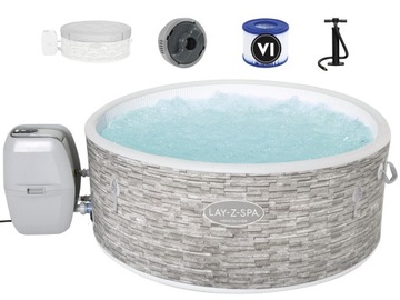JACUZZI OGRODOWE VANCOUVER wanna SPA z hydromasażem Bestway 155/155/60 cm