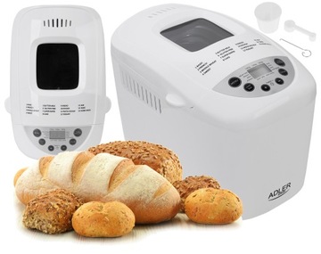 WYPIEKACZ DO CHLEBA AUTOMAT DO PIECZENIA MASZYNA 15 PROGRAMÓW ADLER AD 6019