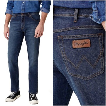 Męskie spodnie jeansowe proste Wrangler TEXAS W30 L32