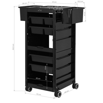 GABBIANO ПОМОЩНИК ПАРИКМАХЕРСКОГО 68A ЧЕРНЫЙ