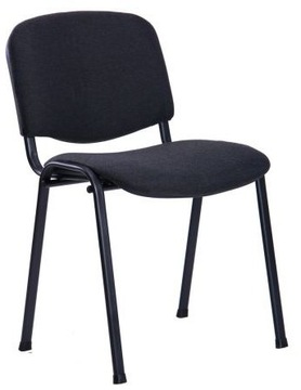 Krzesło konferencyjne ISO Black do biura, sali, poczekalni
