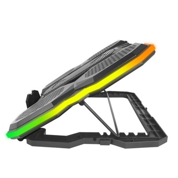 ОХЛАЖДАЮЩАЯ ПОДСТАВКА 7 ДЛЯ 17-ДЮЙМОВОГО НОУТБУКА СО СВЕТОДИОДНОЙ RGB-подсветкой