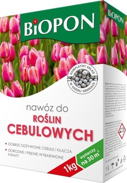 Nawóz do ROŚLIN CEBULOWYCH BiOPON wieloskładnikowy granulowany 1kg