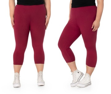 Duże Legginsy Getry Damskie Bambusowe 716-1 r 7XL