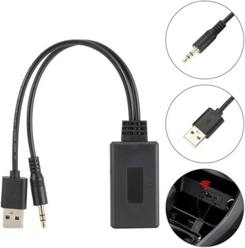 ADAPTER MODUŁ BLUETOOTH 5.0 DO RADIA AUX IN MINI JACK 3,5 USB UNIWERSALNY