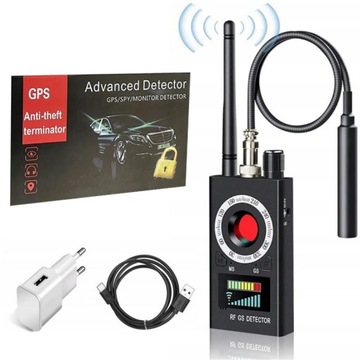 WYKRYWACZ DETEKTOR UKRYTYCH PODSŁUCHÓW LOKALIZATORÓW GPS LTE KAMER WIFI GSM