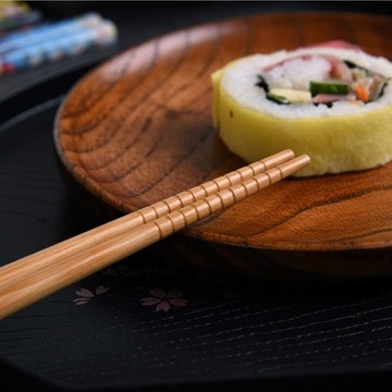 МНОГОРАЗОВЫЕ БАМБУКОВЫЕ ПАЛОЧКИ ДЛЯ СУШИ, ЭЛЕГАНТНЫЕ, НАБОР ИЗ 5 ПАР