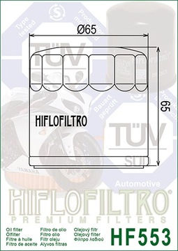 МАСЛЯНЫЙ ФИЛЬТР HIFLOFILTRO HF553
