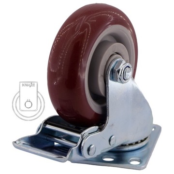 123PPPUB100K2 Диаметр колеса 100, комплект тележек, 4 шт.