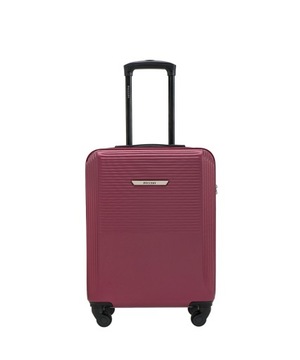 Маленький дорожный чемодан на колесах для ручной клади, жесткий PUCCINI бордовый ABS025C-3B