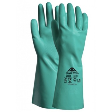 Rękawice gumowe chemiczne flokowane Active Chem H4011 roz. 11/XXL