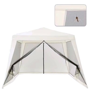 САДОВЫЙ ПАВИЛЬОН ПАЛАТКА 3х3м Беседка 4 СТЕННАЯ МОСКИТНАЯ СЕТКА НА МОЛНИИ