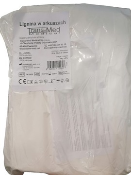 LIGNINA W ARKUSZACH 1 KG wsparcie w celach higienicznych