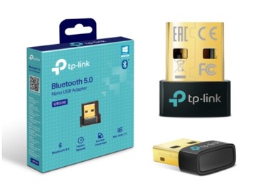 Adapter Bluetooth 50 Nano USB TPLINK UB500 Windows 10 11 Nadajnik Odbiornik