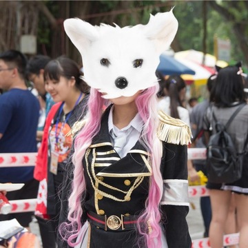 Плюшевая искусственная маска THERIAN FURRY CAT MASKS MARDI GRAS FOX PARTY SUPPLY