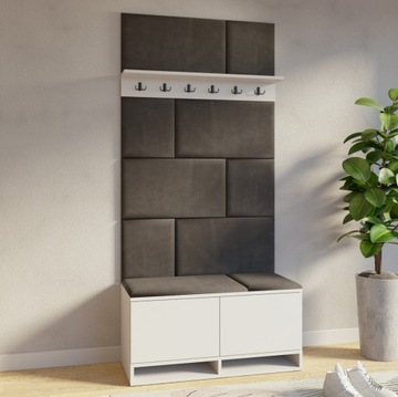 Garderoba MAROKO zestaw PANELE TAPICEROWANE 240 cm