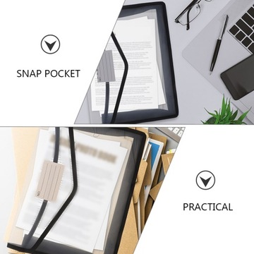 Torba na dokumenty A4, zapinana na zamek, biała, 3 szt