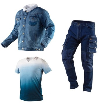 KURTKA JEANSOWA OCIEPLANA DENIM ROZM.. M (1 SZT)