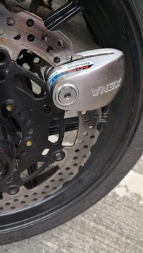 Поврежденный дисковый замок на мотоцикл, скутер, велосипед, Цена с сигнализацией