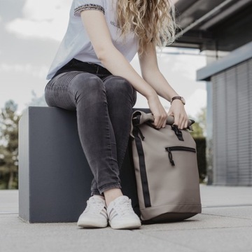 Plecak na laptopa Hama Merida 15,6 szaro brązowy