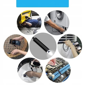 Эндоскопическая камера 3в1 Мини 7 мм 2M 6 светодиодов IP6