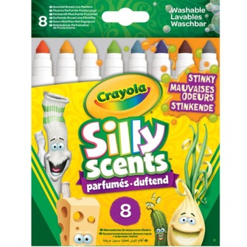 Crayola Zapachowe smrodki cienko-grubo flamastry 8