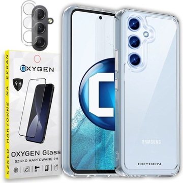 Etui Case OXYGEN PURE do Samsung S24 + SZKŁO HARTOWANE + APARAT