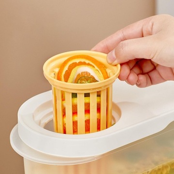 Диспенсер для воды с листовым фильтром и краном для дома, желтый