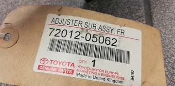 AVENSIS 97-00 MECHANIZMUS SEDADLA ŘIDIČE NOVÝ ORIG.