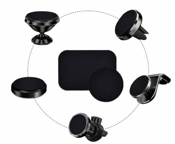 2x МЕТАЛЛИЧЕСКАЯ ПЛАСТИНА ДЛЯ МАГНИТНОГО ДЕРЖАТЕЛЯ ТЕЛЕФОНА МАГНИТ 40 мм