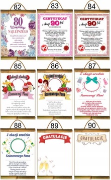 ДИПЛОМНЫЙ сертификат на 18 30 40 50 60 70 80 ДНЕЙ РОЖДЕНИЯ