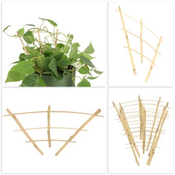 БАМБУКОВАЯ ЛЕСТНИЦА, ТРОЙНАЯ ОПОРА ДЛЯ РАСТЕНИЙ, 26 см