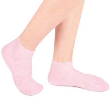 Силиконовые носки для сухой кожи Увлажняющий уход за ногами Носки Розовые L
