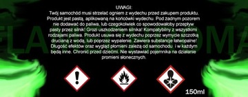 Паста FlameChroma для окраски Пламя от тюнинга выхлопа ЗЕЛЕНЫЙ ПРЕМИУМ