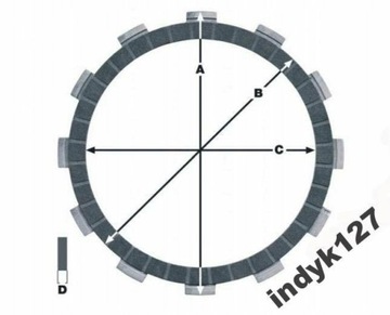 ДИСК СЦЕПЛЕНИЯ HONDA CBX VF 750 SHADOW