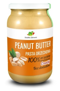 MASŁO ORZECHOWE PASTA ORZECHOWA 100% ORZECHY 900g CRUNCHY ŚWIEŻE