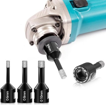 АЛМАЗНАЯ КОРОНОЧНАЯ ПИЛА 6 8 10 35 68 мм АДАПТЕР M14 ДЛЯ ГОНЧАРНЫХ ИЗДЕЛИЙ