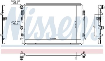 CHLADIČ SYSTÉM CHLAZENÍ MOTORU NISSENS 606911