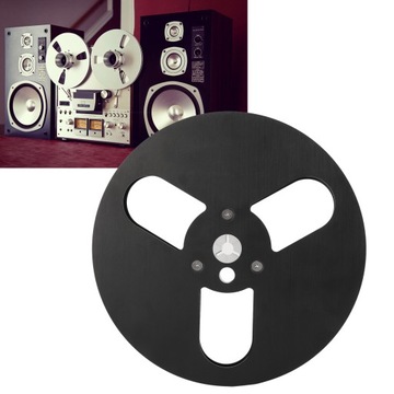 МЕТАЛЛИЧЕСКИЕ КАТУШКИ 1/4 7 ДЮЙМОВ, ПУСТОЙ РУЛОН, ЧЕРНЫЕ