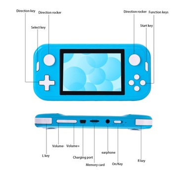 Vintage Game Console 3.5 Inch Screen HD-compatible Dual