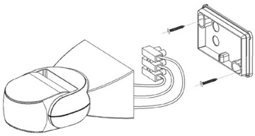 НАРУЖНЫЙ ДАТЧИК ДВИЖЕНИЯ LED IP65 180°