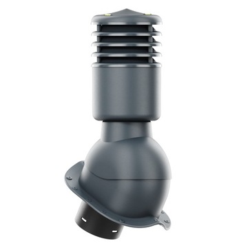 Kominek wentylacyjny OCIEPLONY SMART fi125 blachodachówka ANTRACYT 7016